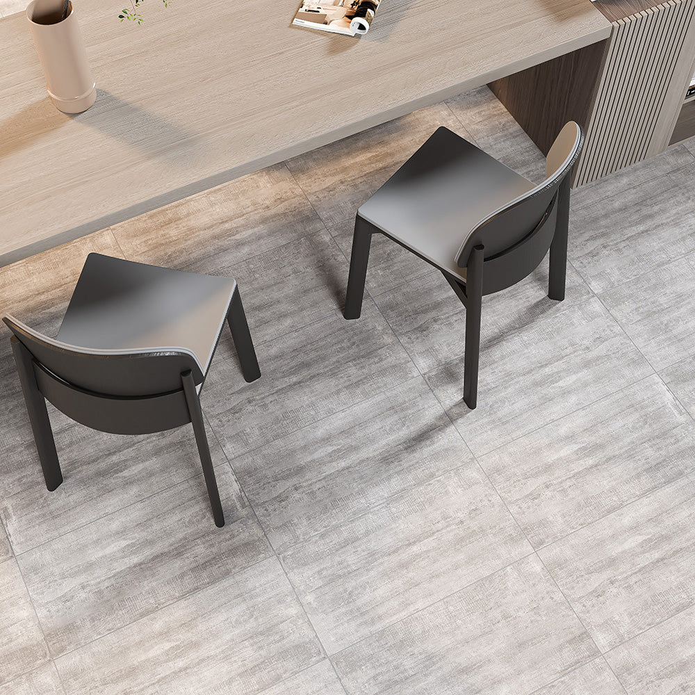 Block Grey Lappato Fabric Look Porcelain Tile 12×24 (WIS11988)