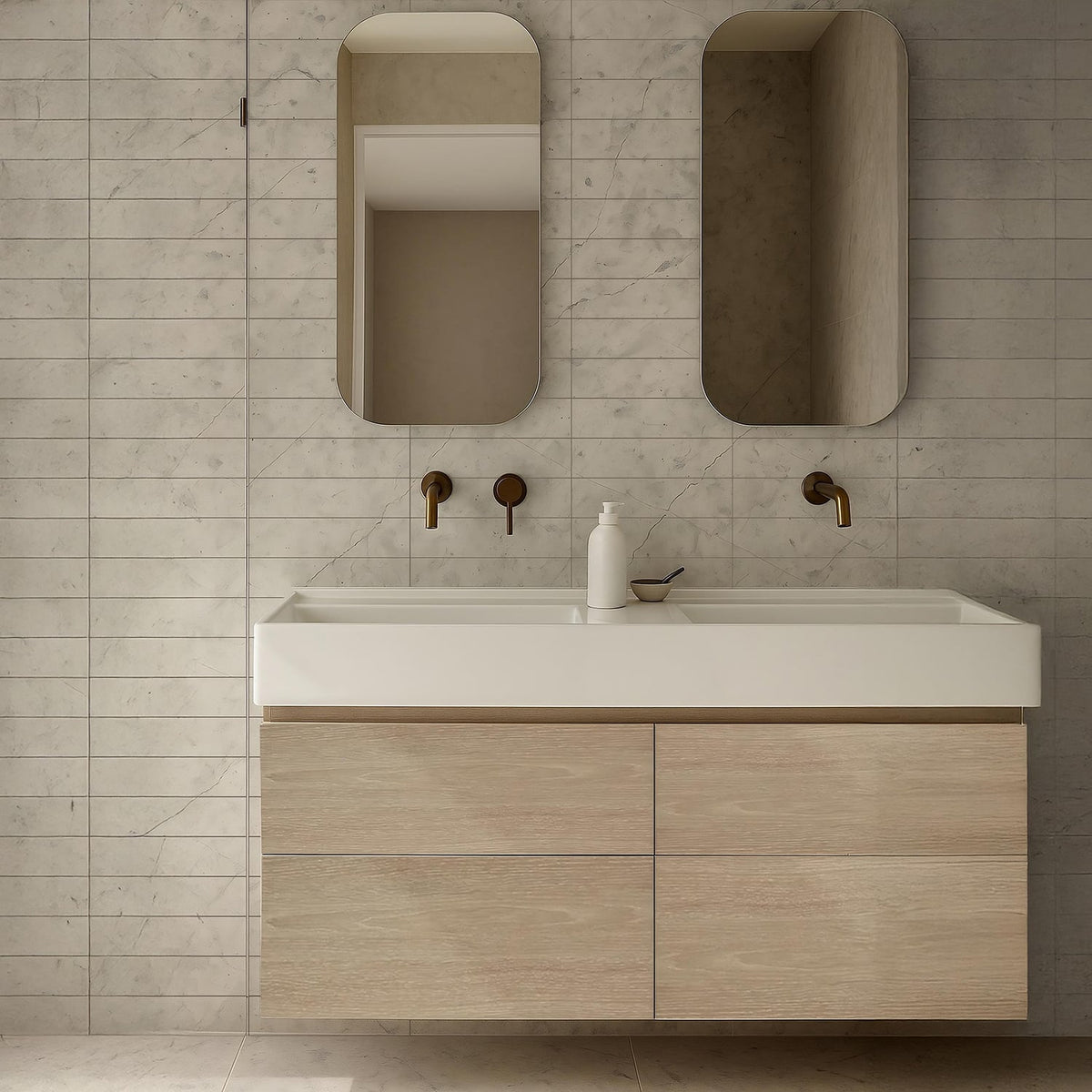 Britannia Light Honed Limestone Tile 3×12 (TL91416)