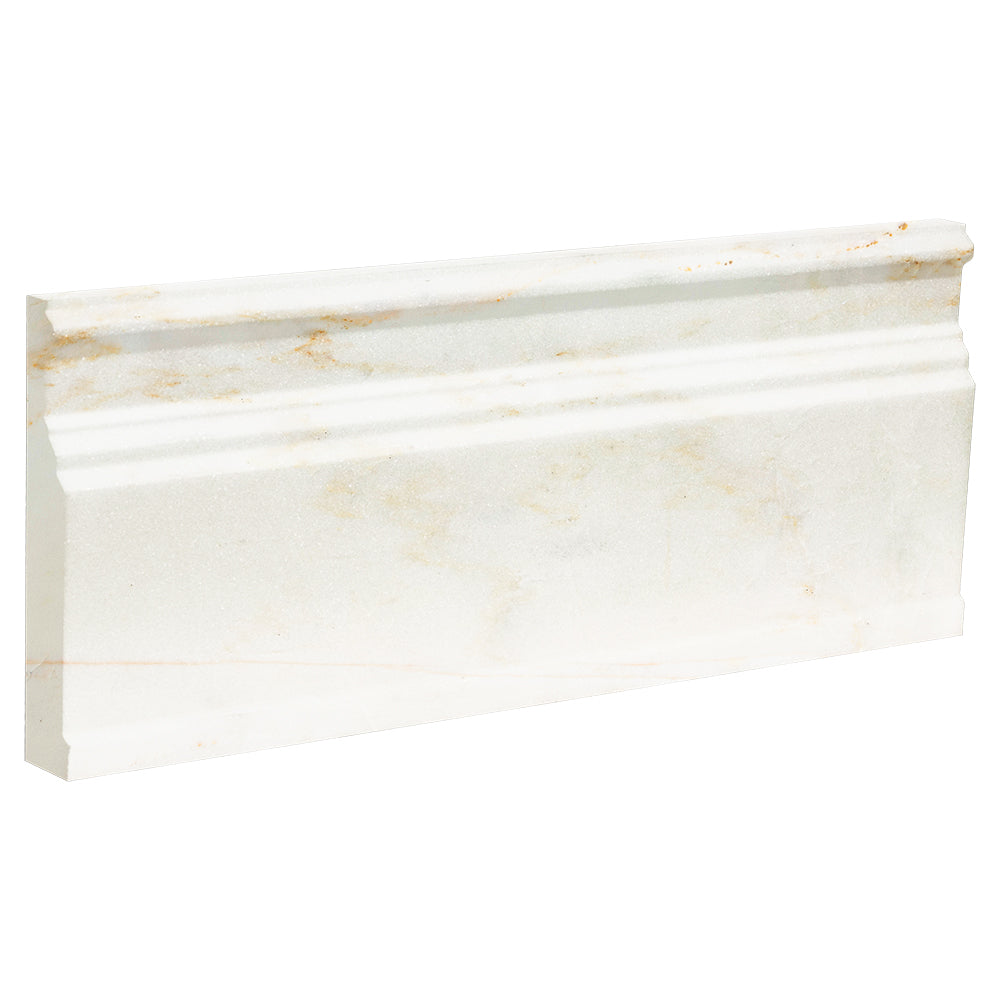 Marble Systems Calacatta Amber Marble Calacatta Amber matte marble tile close-up view — available at Surface Group