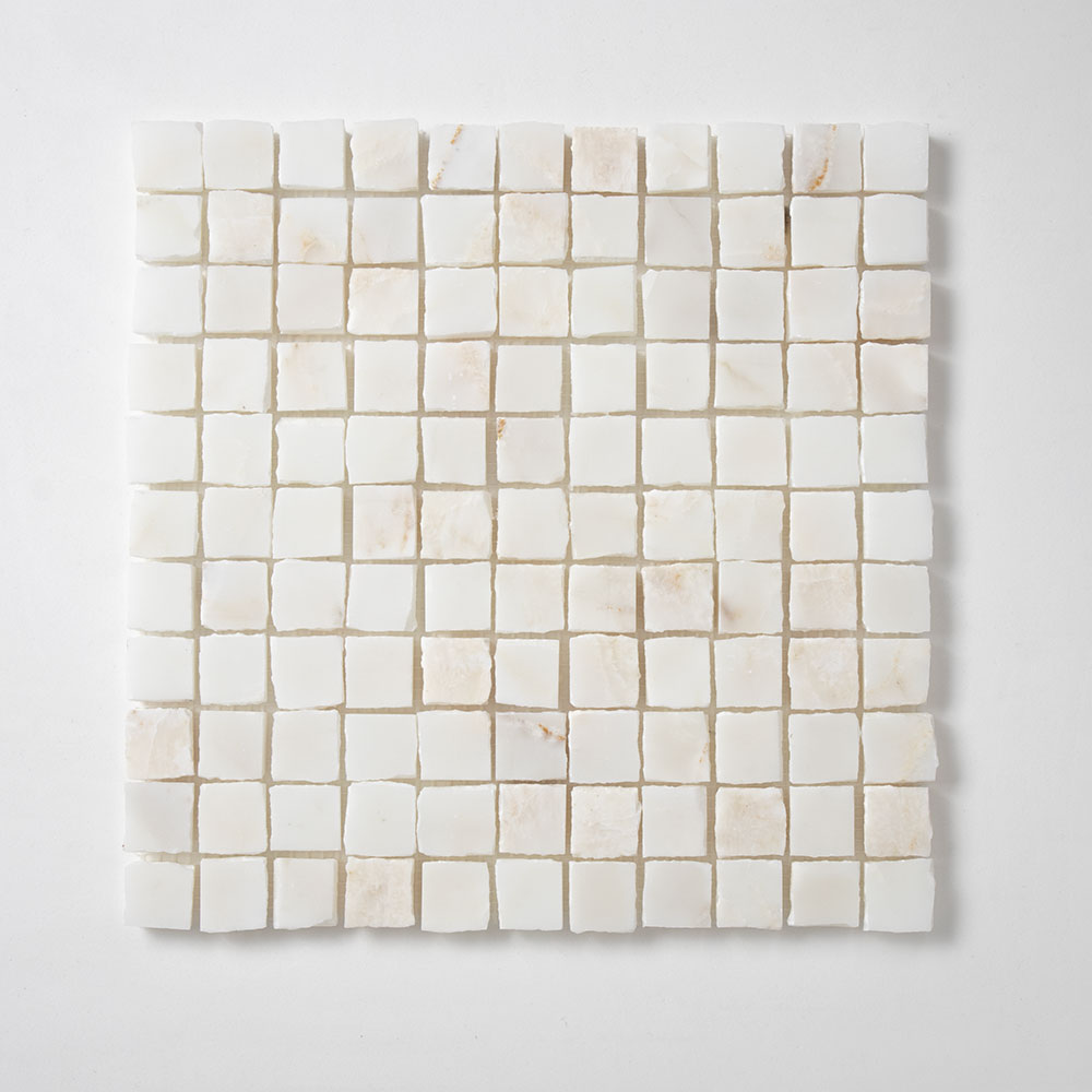 Calacatta Amber Honed Marble Mosaic 11 3/4 X 11 3/4 Image