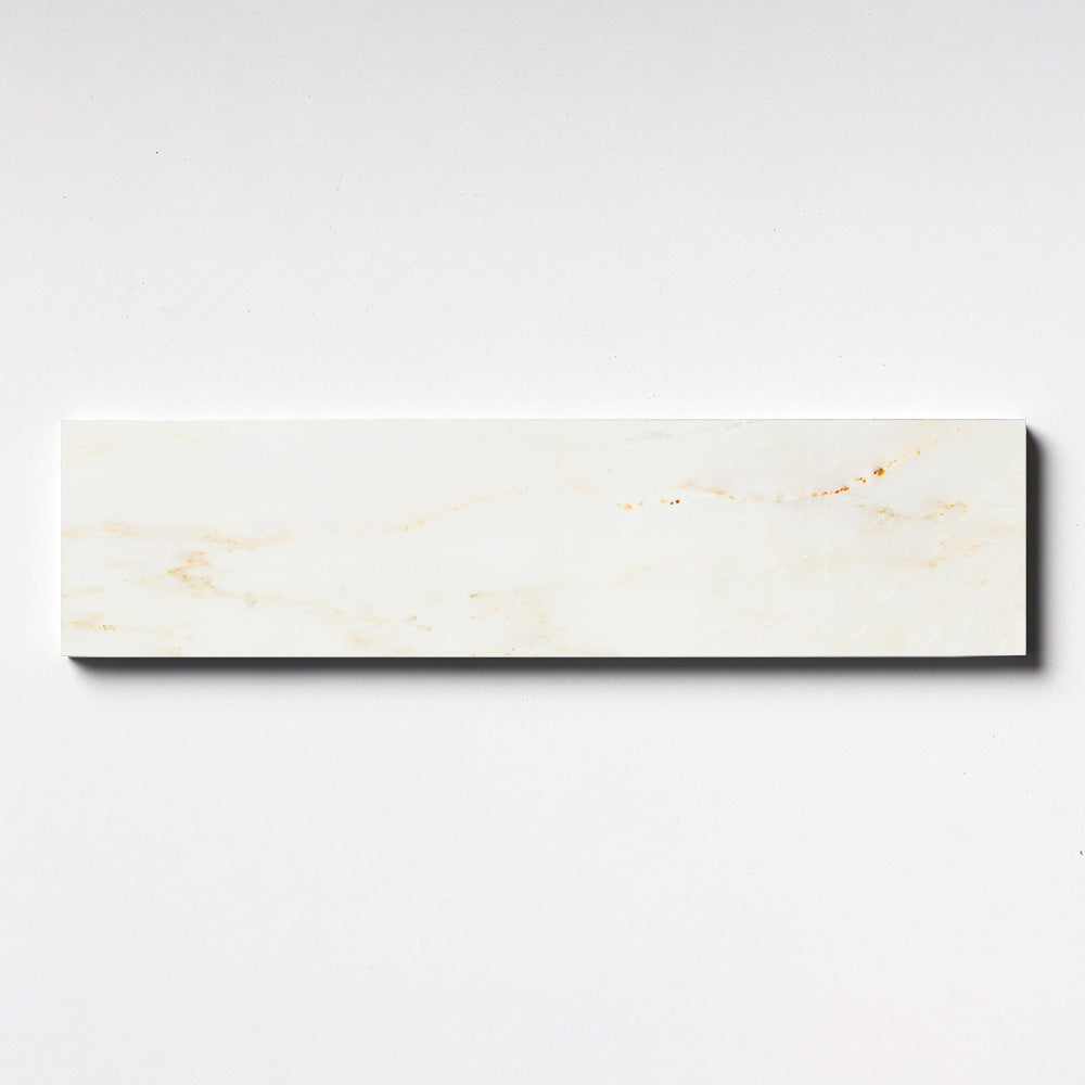 Calacatta Amber Honed Subway Marble Tiles 3×12