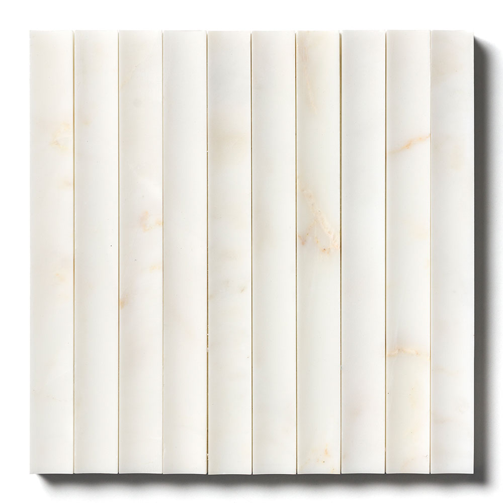 Calacatta Amber Honed Ion Marble Mosaic 12×12 Image