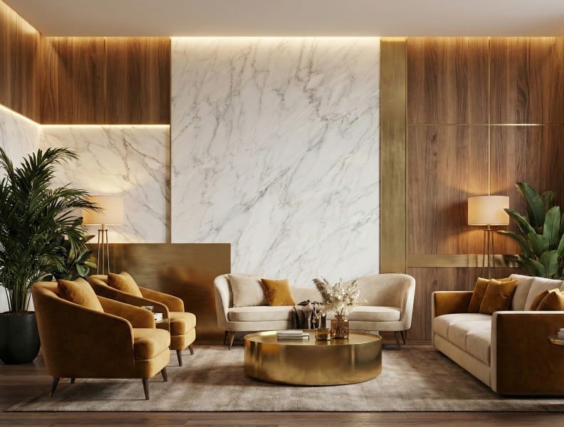 Calacatta Bella Polished Marble Slab Random (SL90961)