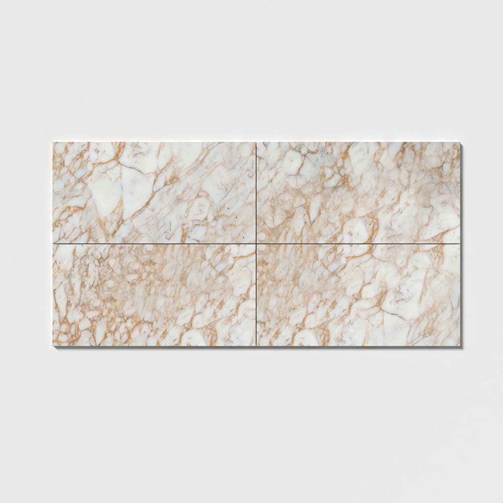Marble Systems Calacatta Gold European matte marble tile pattern swatch — available at Surface Group
