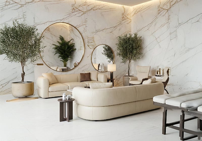 Calacatta Gold Polished Marble Slab Random (SL91348)