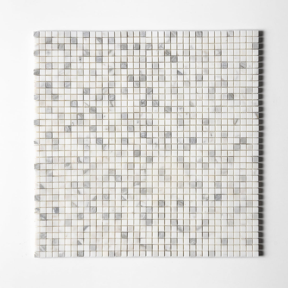 Calacatta Gold Honed 5/8×5/8 Marble Mosaics 12×12