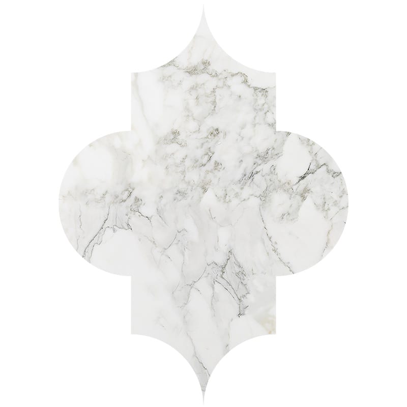 Arabesquette Calacatta Gold Extra Polished Marble Waterjet Decos 6Γ8 1/4 Image