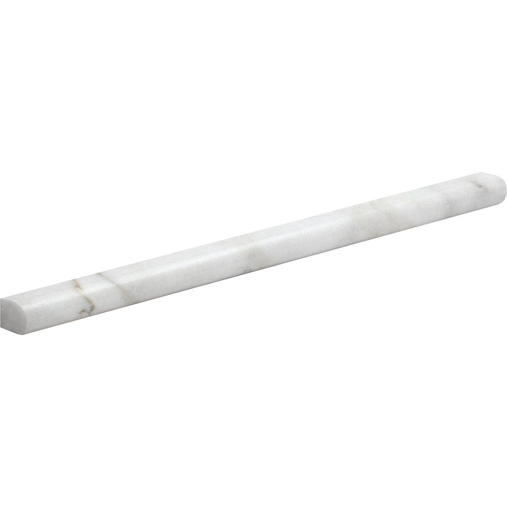 Calacatta Gold Polished Pencil Liner Marble Moldings 1/2×12 Image