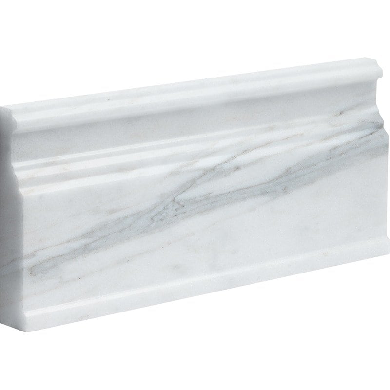 Marble Systems Calacatta Gold Royal Honed Marble Calacatta Gold Royal matte tile close-up view — available at Surface Group