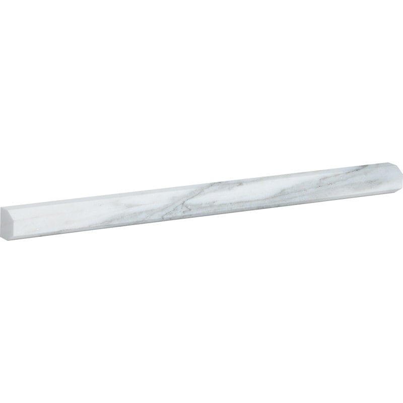 Calacatta Gold Royal Honed Pencil Liner Marble Moldings 1/2×12 Image