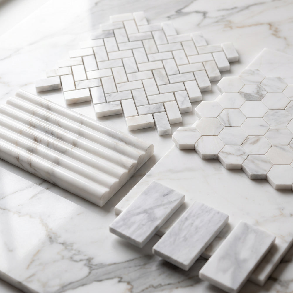 Marble Systems Calacatta Gold Royal Polished Marble Calacatta Gold Royal glossy tile pattern design β available at Surface