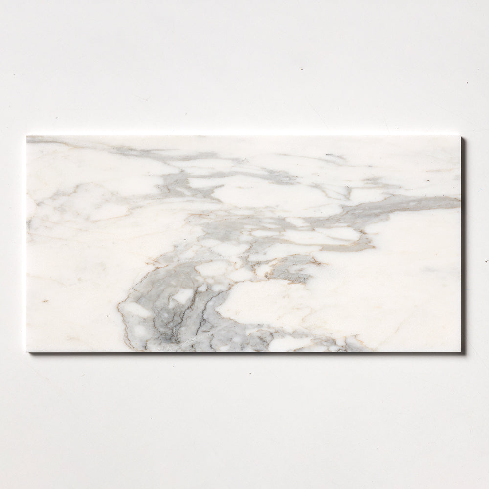 Calacatta Gold Royal Polished Marble Tile 12×24 Image
