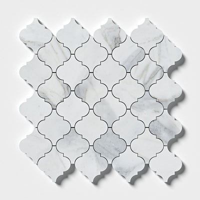 Calacatta Gold Royal Polished Marble Mosaics tile and surface collection