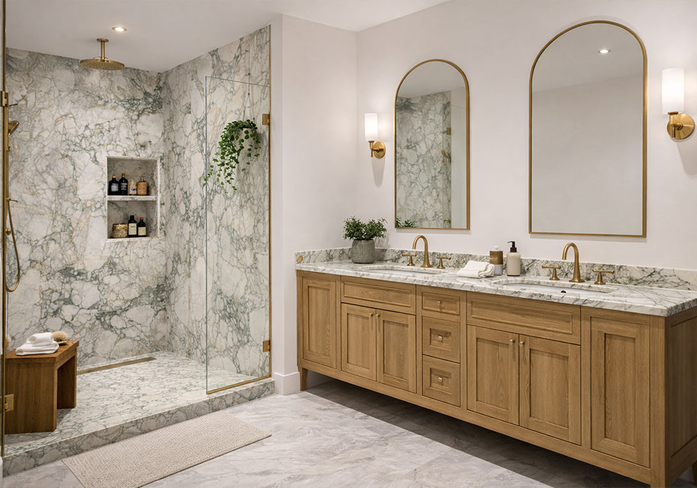 Calacatta Green Polished Marble Slab Random (SL11564)