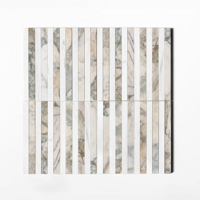 Calacatta Green Honed Marble Mosaics β Marble collection