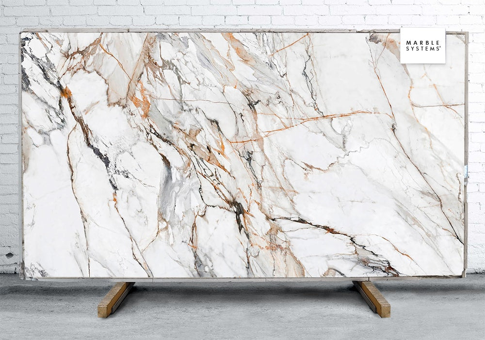 Calacatta Luxe Cl01r Matte Sintered Stone Slab 125×63