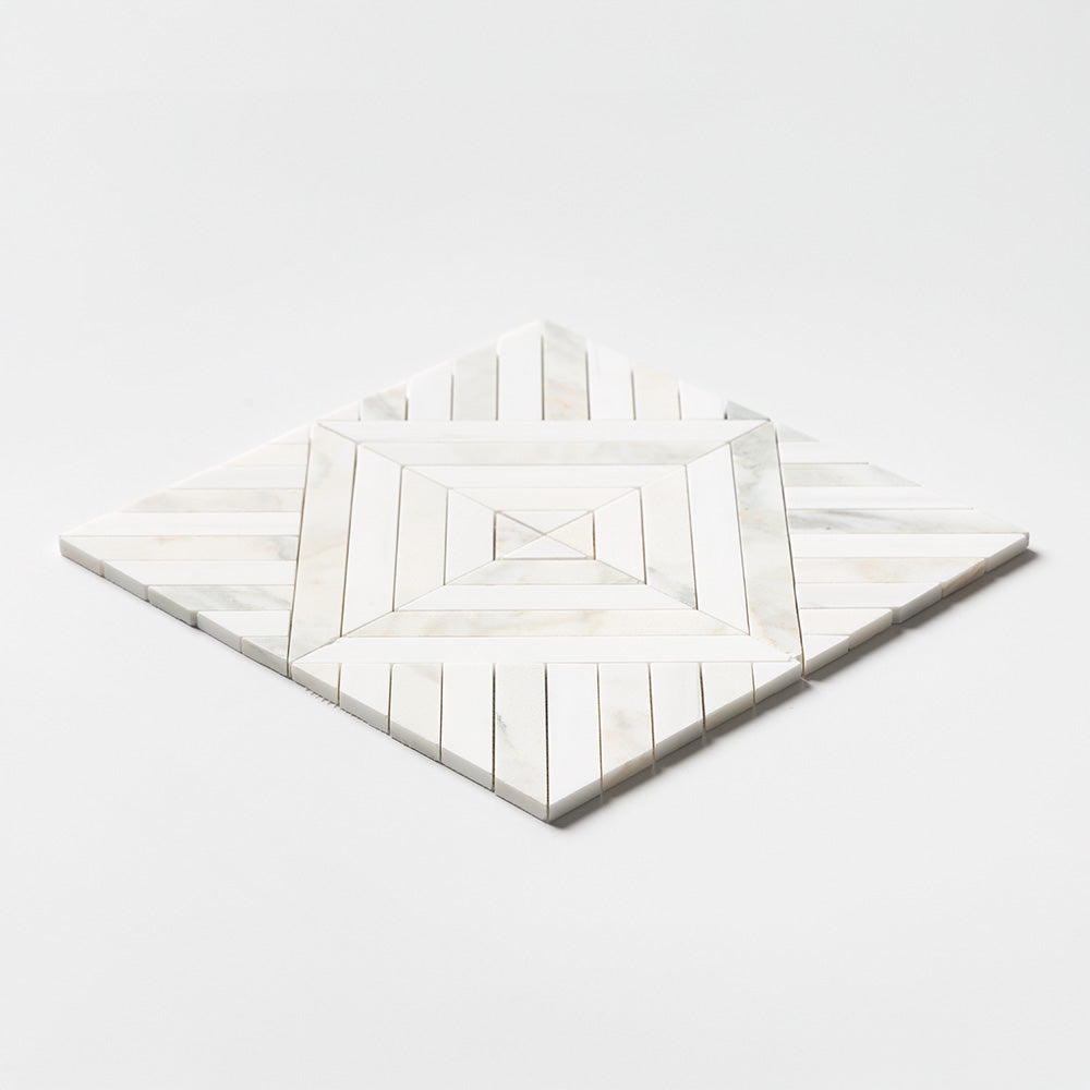 Calacatta Renaissance Honed Ponte Marble Mosaics 14 5/16Γ14 5/16 (MS02723)