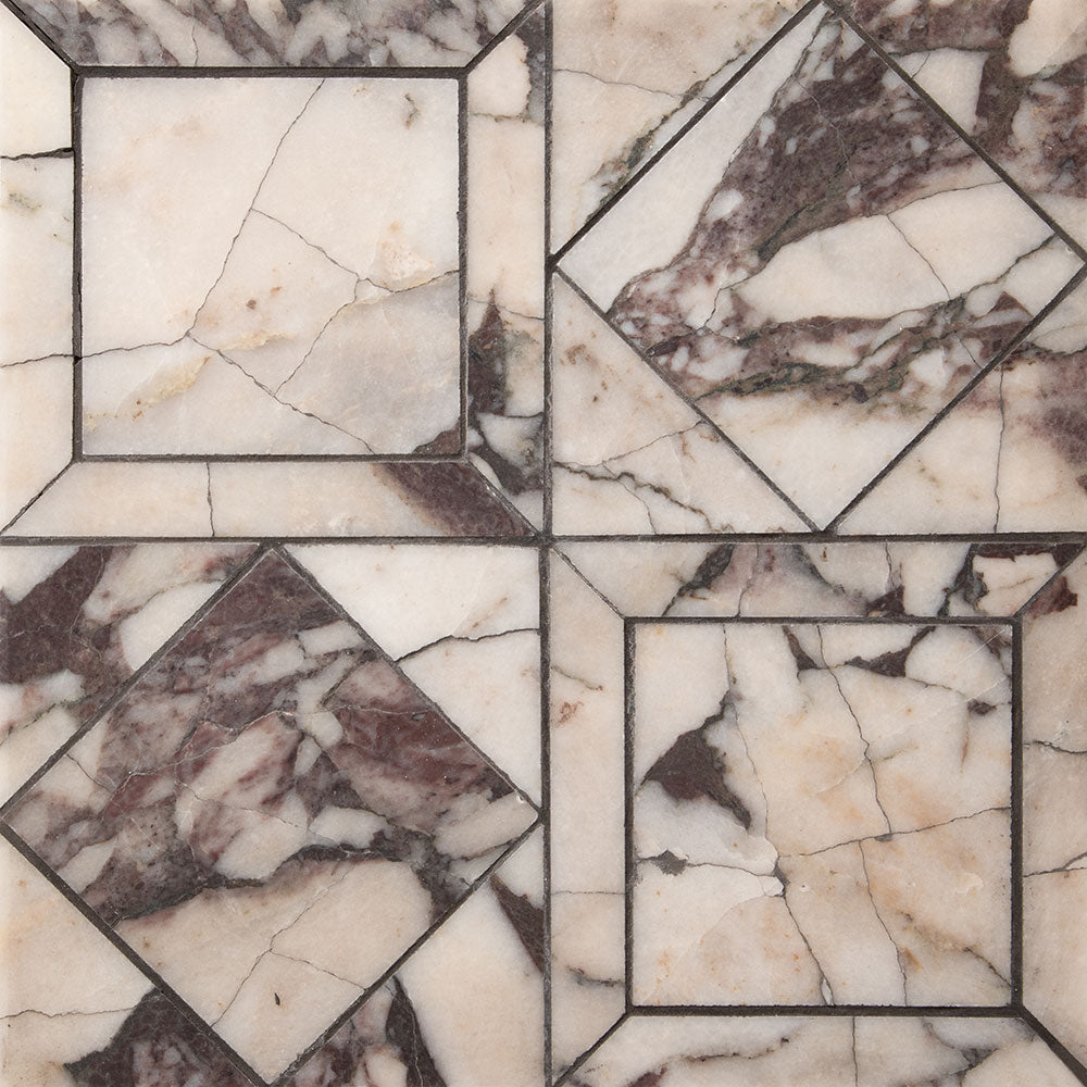 Calacatta Viola Honed Palazzo Marble Mosaic 12×12 Image