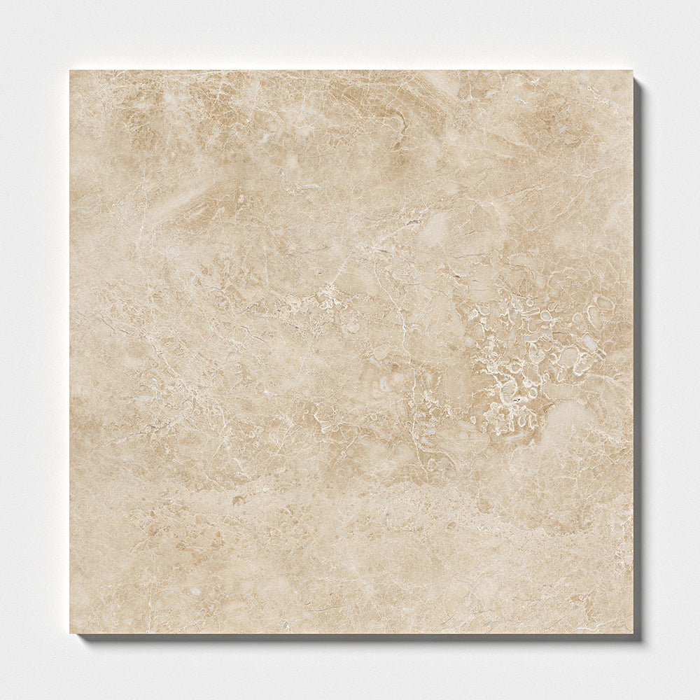 Cappuccino Polished Marble Tile 18×18 Image