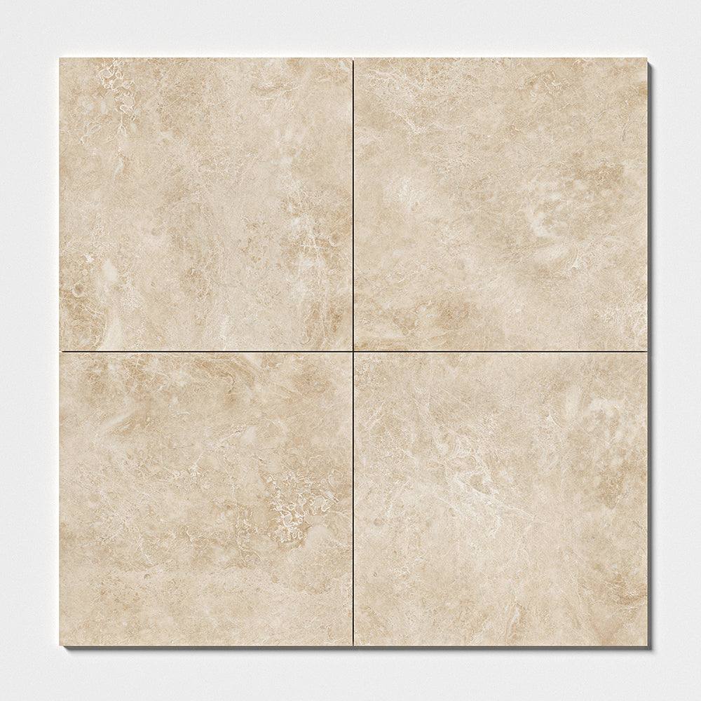 Marble Systems Cappuccino glossy marble tile pattern swatch — available at Surface Group