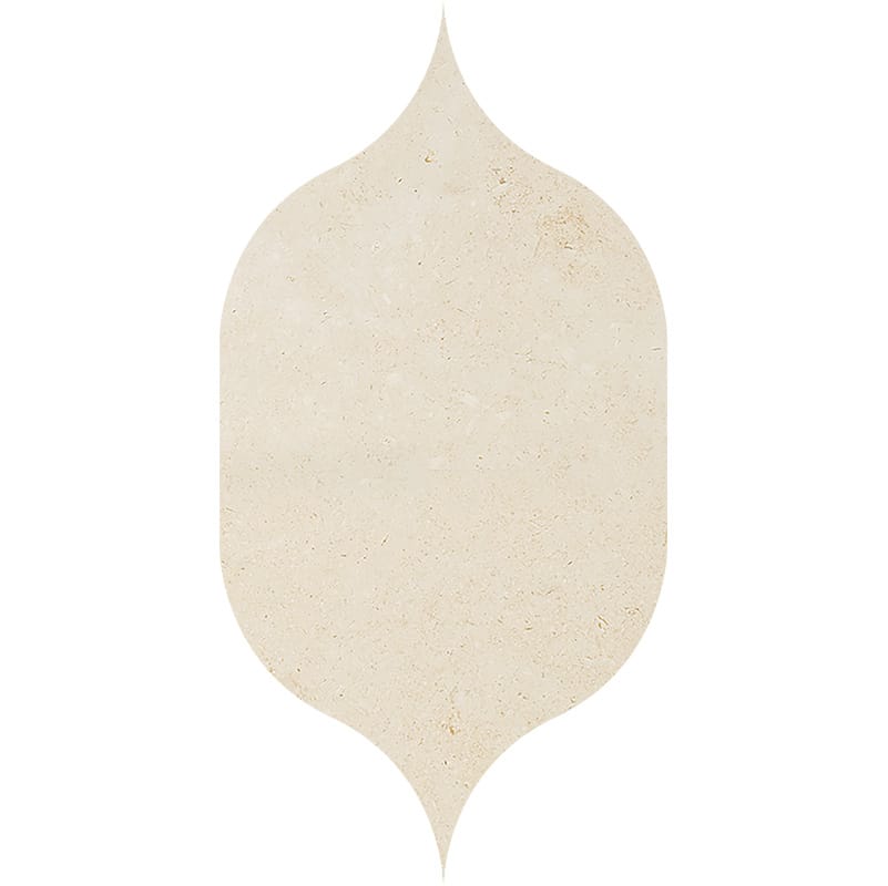 Gothic Arabesque Casablanca Honed Limestone Waterjet Decos 4 7/8×8 13/16 Image