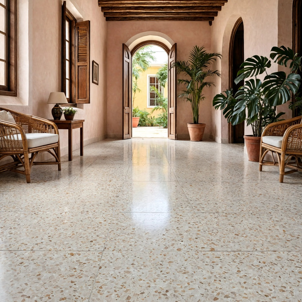 Salina Polished Terrazzo Tiles 24×24 (TL91529)