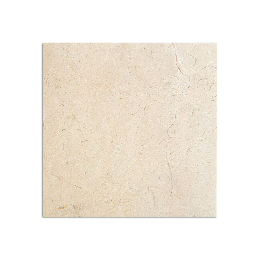 Crema Marfil Polished Marble Tile 5 1/2×5 1/2 Image