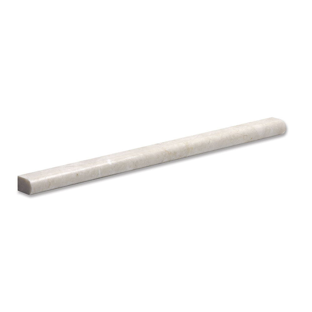 Crema Marfil Polished Pencil Liner Marble Moldings 1/2×12 Image