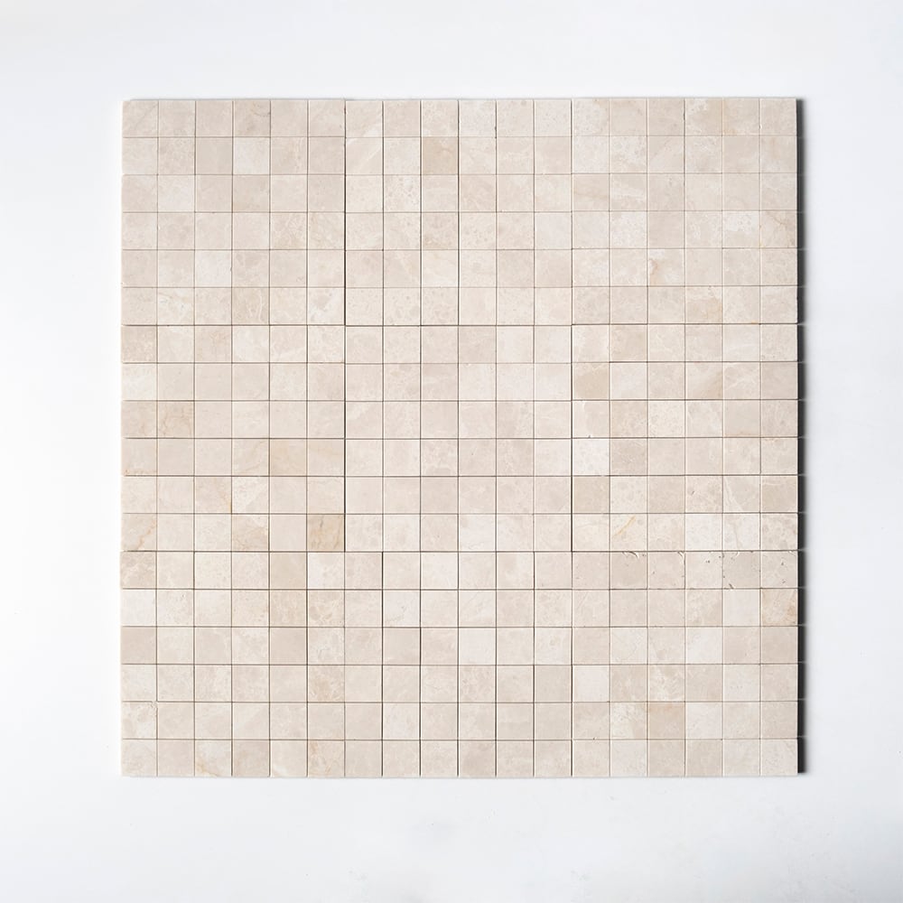 Crema Marfil T Honed 2×2 Marble Mosaics 12×12