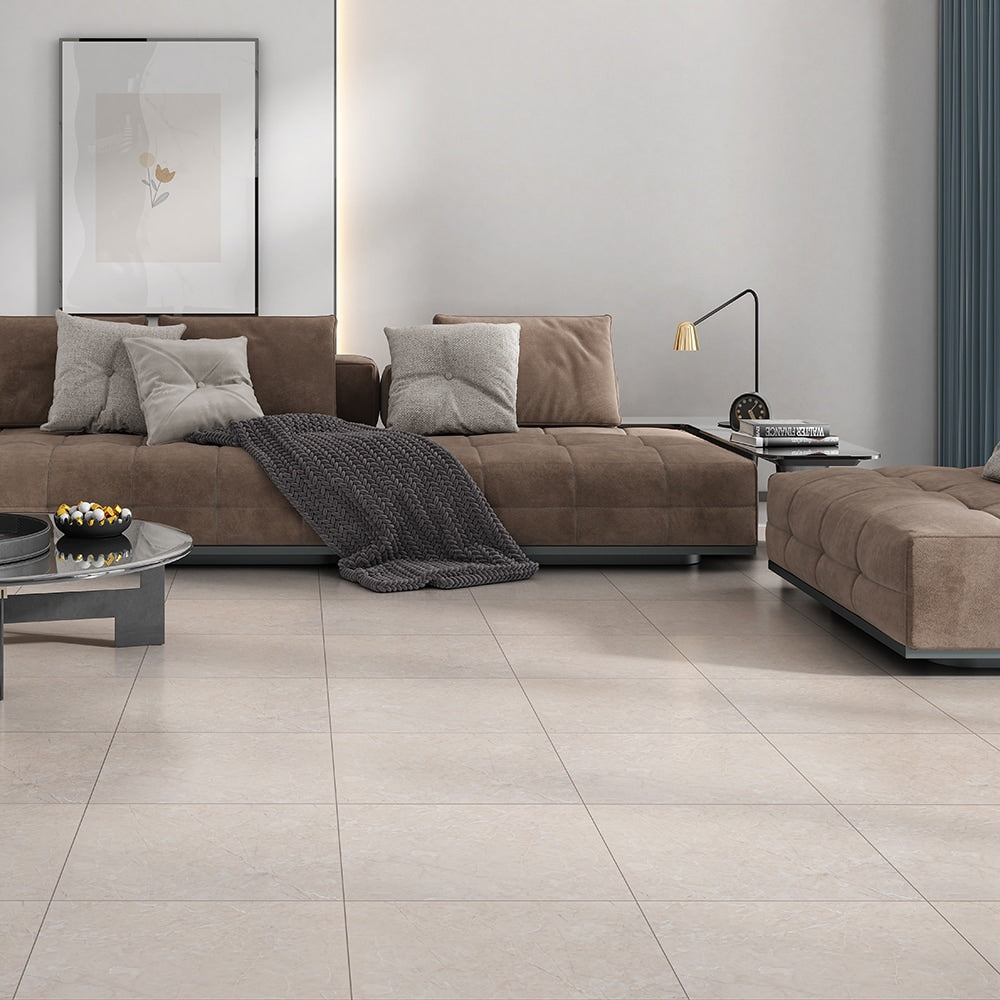 Crema Perla Honed Marble Tile 18Γ18 (TL19082)