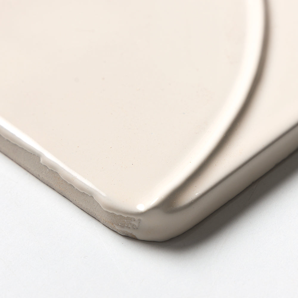 Ivory Glossy Mandala Ceramic Tiles 6×6 (TL80826)