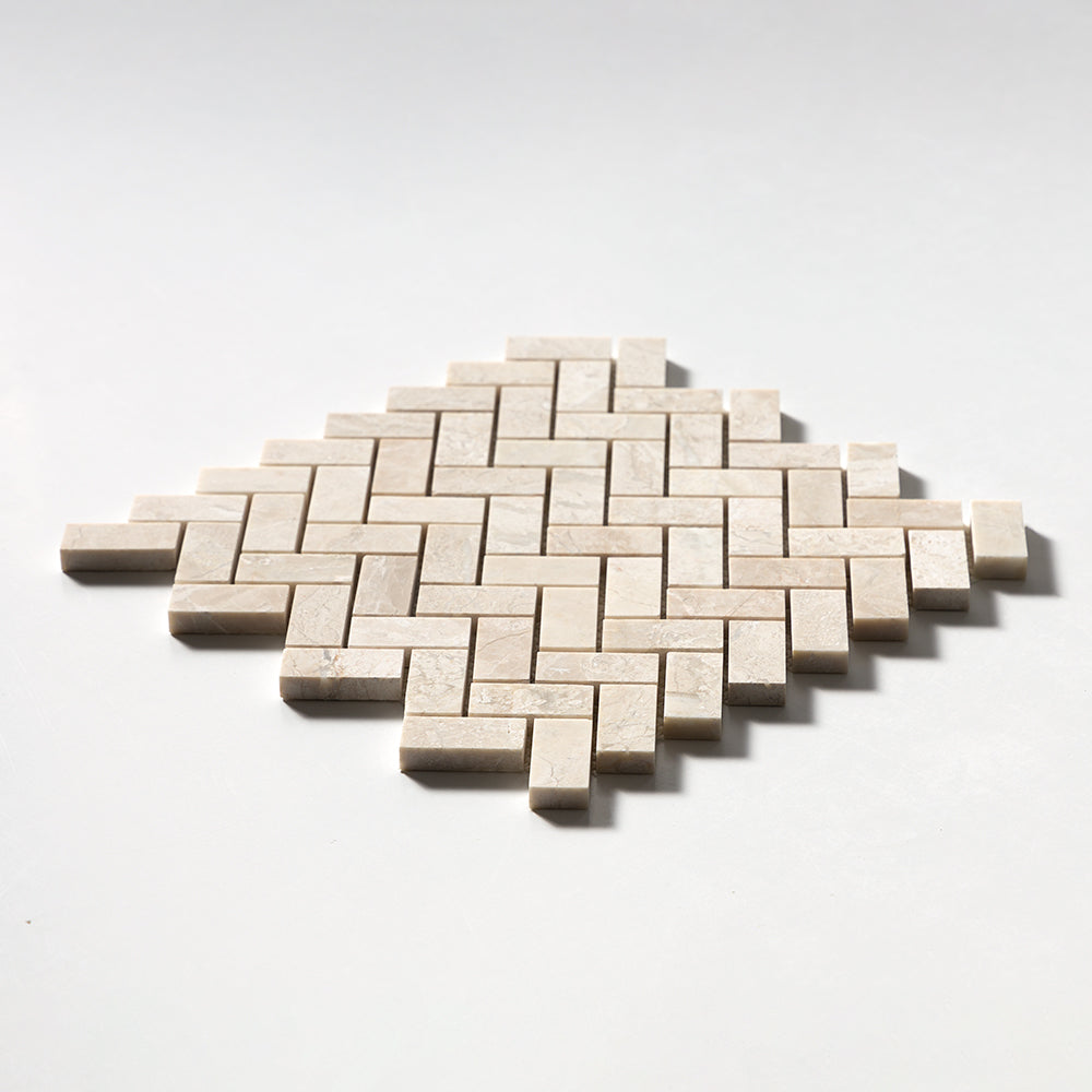 Diana Royal Honed Herringbone 1Γ2 Marble Mosaics 11Γ11 (MS01467)