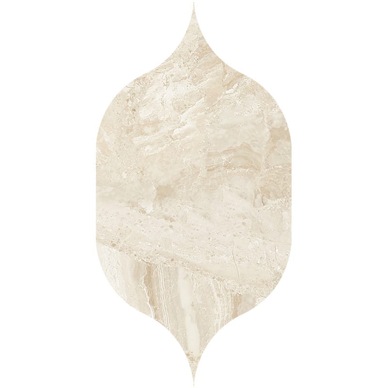 Gothic Arabesque Diana Royal Polished Marble Waterjet Decos 4 7/8Γ8 13/16 Image