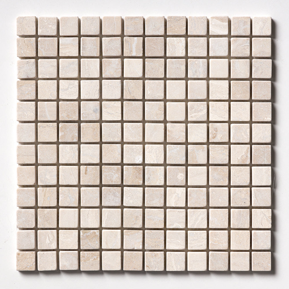 Diana Royal Tumbled 1×1 Marble Mosaic 12×12 Image