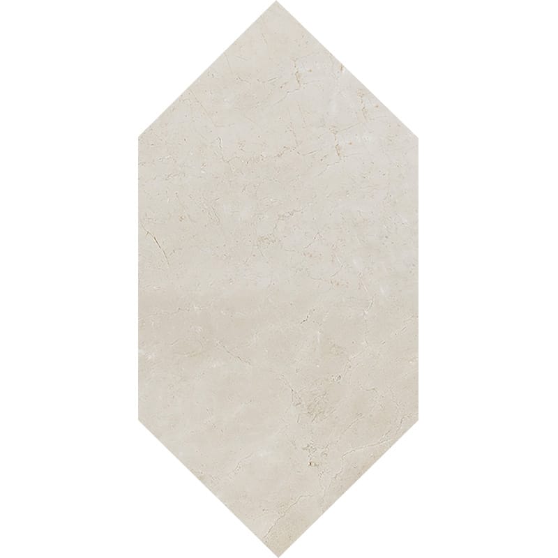 Crema Marfil Polished Large Picket Waterjet Marble Tiles 6×12