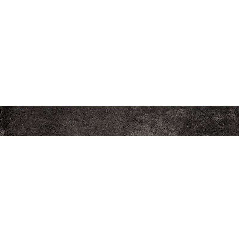Weathered Black Matte Bullnose Porcelain Base 3×24 Image