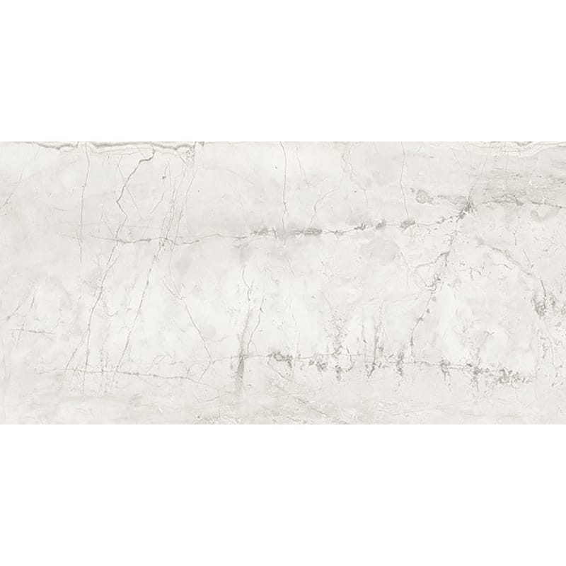 Romano White Polished Porcelain Tile 12×24 Image