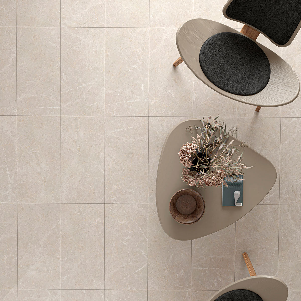 Fawn Grey Polished Marble Tiles 12×24