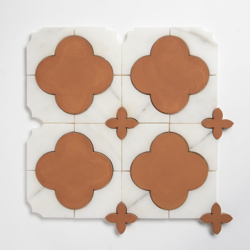 Calacatta Gold, Cotto Rio Honed Cottage Marble Mosaics 12Γ12