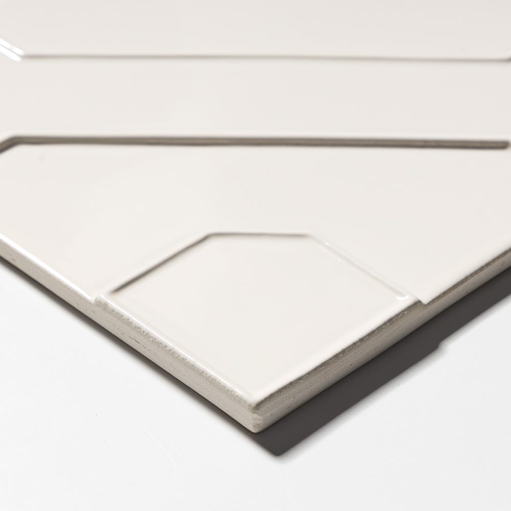 Autumn White Glossy Kodye Ceramic Accent Tiles 8×8 (TL80883)