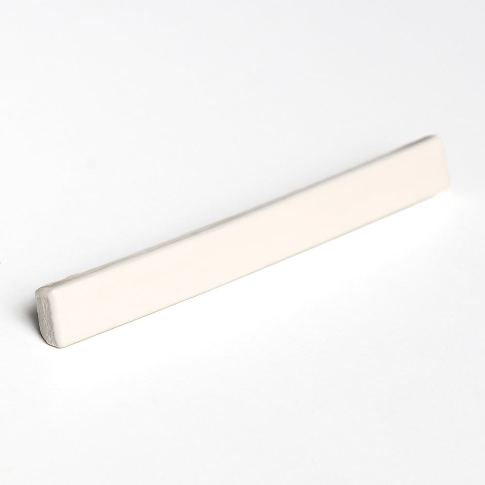Autumn White Glossy Edge Trim Ceramic Moldings 5/8×6 Image