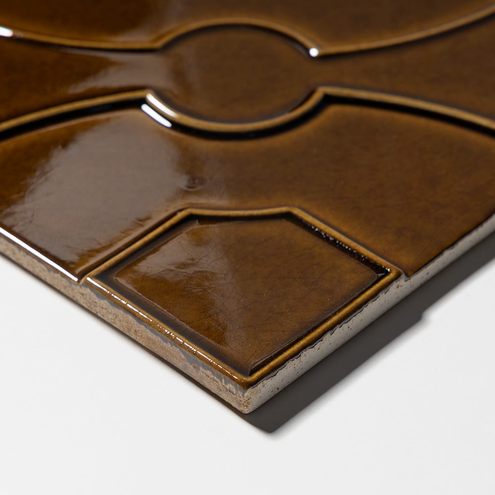 Creamy Leather Glossy Lafonia Ceramic Accent Tiles 8×8 (TL80877)