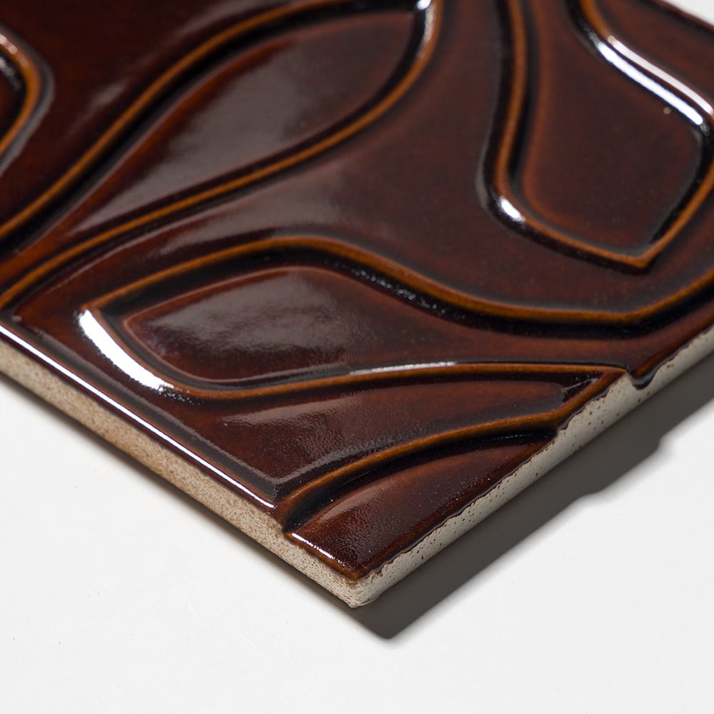 Rich Cinnamon Glossy Tioma Ceramic Accent Tiles 6×8 (TL80865)