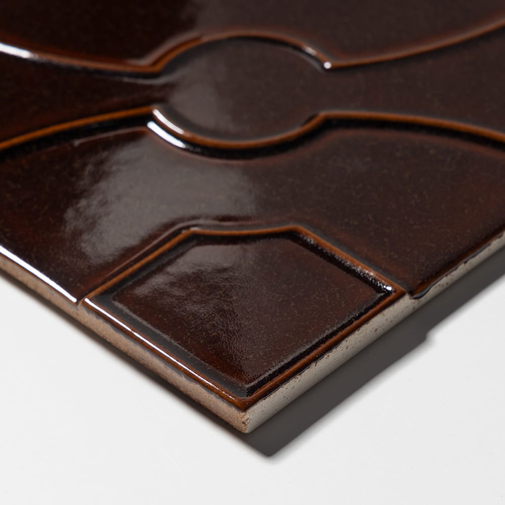 Rich Cinnamon Glossy Lafonia Ceramic Accent Tiles 8×8 (TL80873)