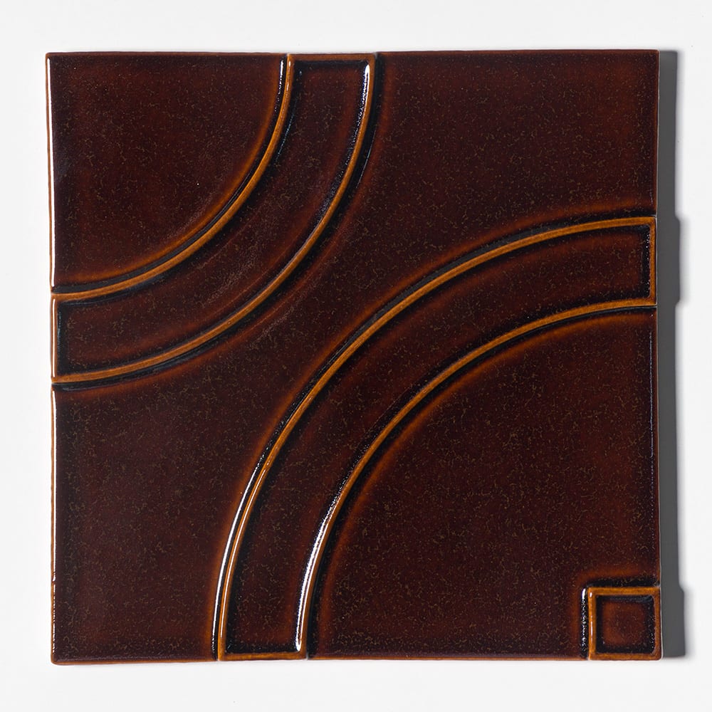 Rich Cinnamon Glossy Manukie Ceramic Accent Tiles 8×8 Image