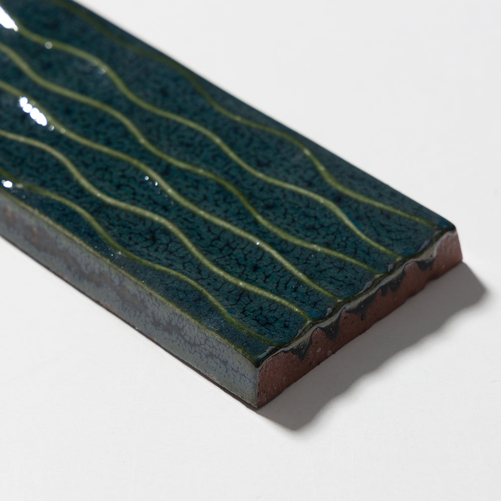 Juniper Glossy Rivulet Thin Brick Accent Tiles 2 1/4×7 7/8 (TL80801)