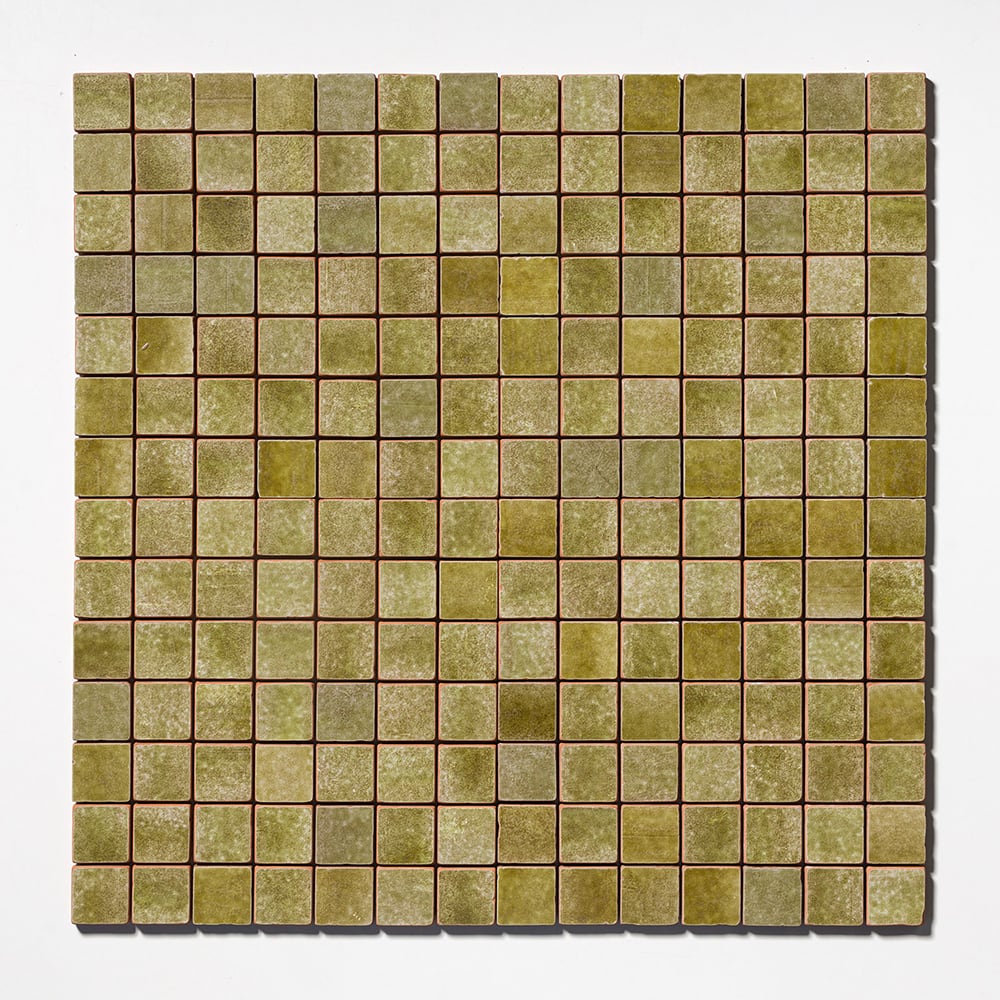 Marble Systems Forte Brick Studio Seaweed rugged terracotta tile pattern swatch — available at Surface Group