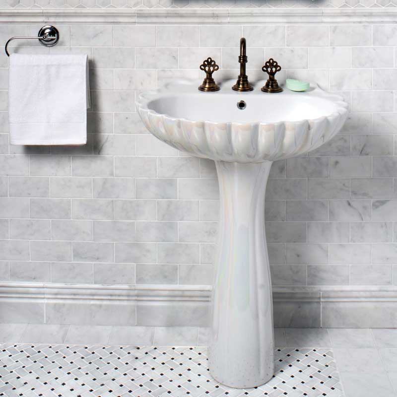 Glacier Honed Marble Tile 2 3/4×5 1/2 (TL13302) Glacier Honed Andorra Marble Moldings 2×12 (ML00505) Glacier Honed Basket Weave Marble Mosaic 12×12 (MS00676) Glacier Honed Hexagon Marble Mosaic 10 3/8×12 (MS00677) Glacier Honed Marble Tile 5 1/2×5 1/2 (TL13303)