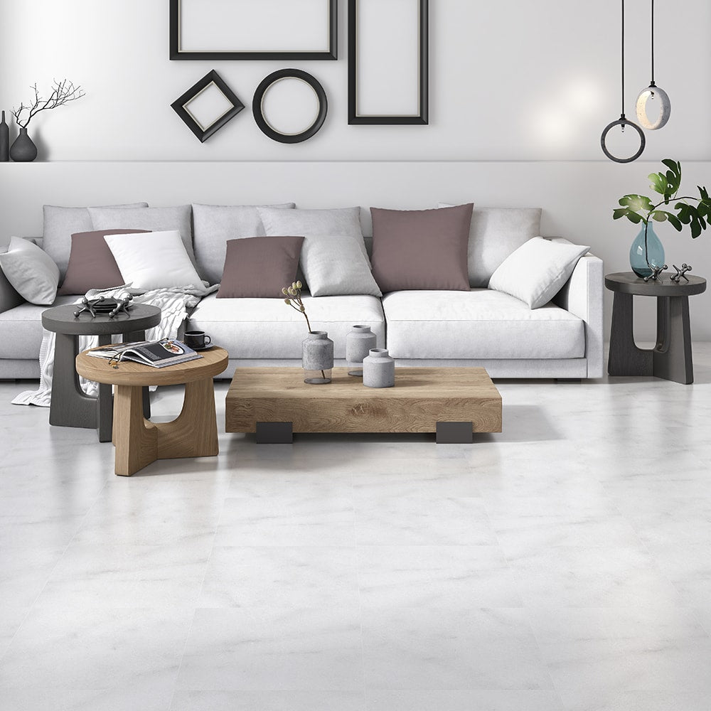 Glacier Honed Marble Tile 18×18 (TL17664)