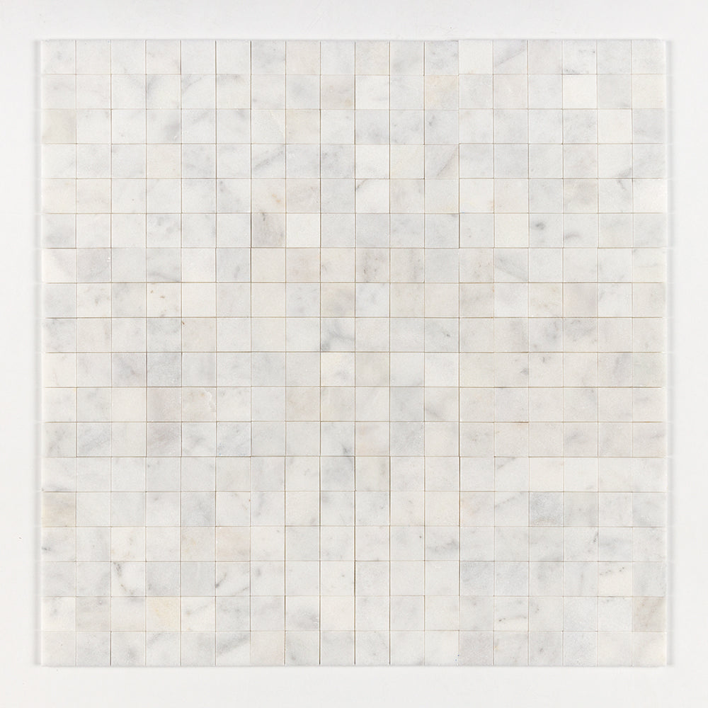 Marble Systems Glacier Marble Tile Glacier matte marble tile pattern swatch — available at Surface Group
